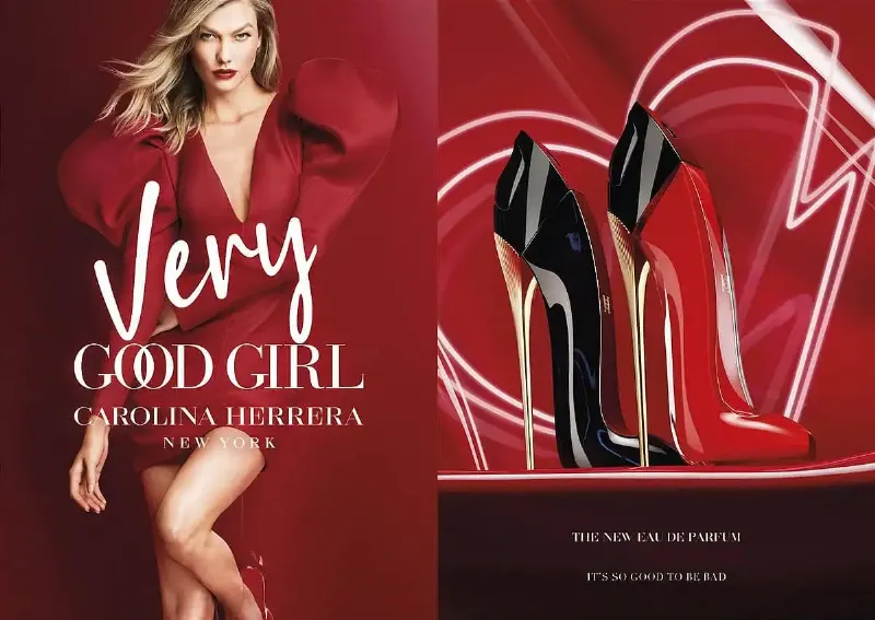 Chai nước hoa Good Girl Légère với thiết kế chuyển màu.